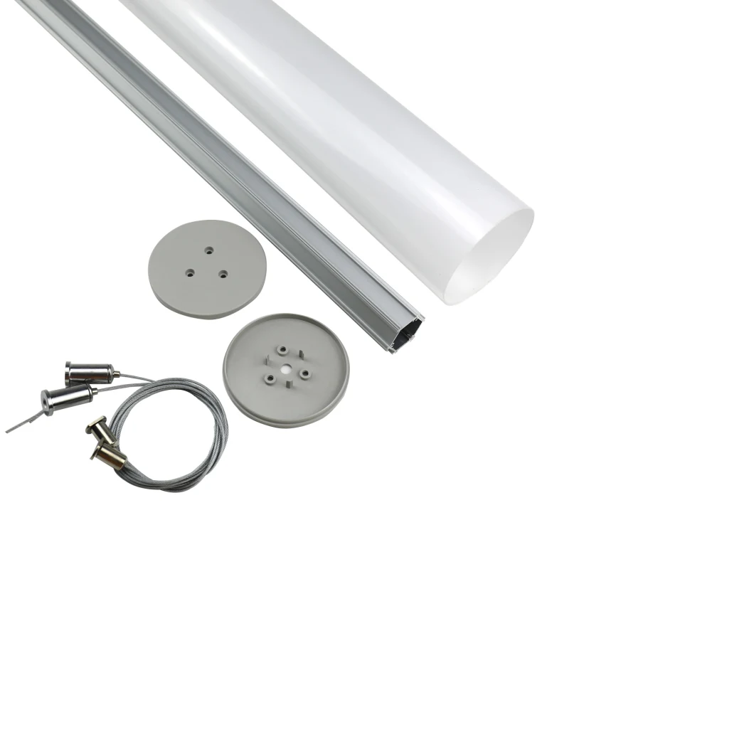 Heat Sink LED Light Aluminum Extrusion Wardrobe Round Tube LED Aluminum Profile
