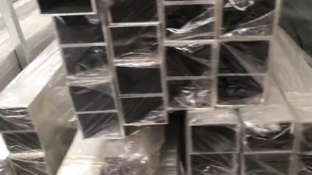 Fornitori di tubi quadrati in alluminio nero da 2 pollici 6082 T6 con finitura anodizzata