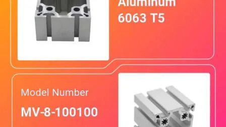 6061 Profilo in materiale di alluminio con guida a T con scanalatura a T industriale anodizzato solido per macchina piegatubi